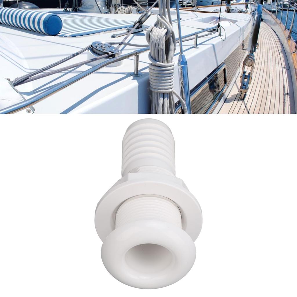 Boat Through Hull Connector 29mm Outlet Drainage Straight Drain Outlet Fittings Boat Plumbing Fittings
