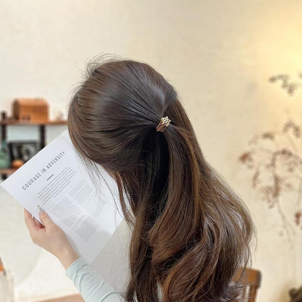 5Pcs Elegant Headband Hair Ring Head Rope Fashion Headwear For Girl Sweet Rubber Band Hair Accessories