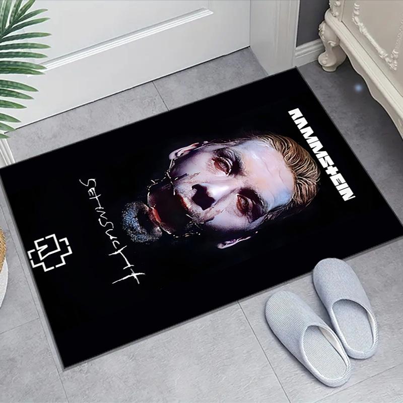 1pc Rammstein1 Design Area Rug - Non-Slip, Soft & Cozy Floor Mat for Living Room, Bedroom, Office - Indoor/Outdoor Decorative Carpet