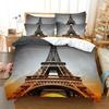 Iron Tower Bedding Set Duvet Cover Set 3D Bedding Digital Printing Bed Linen Queen Size Bedding Set Fashion Design