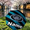 Custom Name Personalized Manchester City FC Print Umbrella, Auto Open Close, 8‑Rib Sturdy Frame, Commute Camping Hiking Use, Birthday Gift