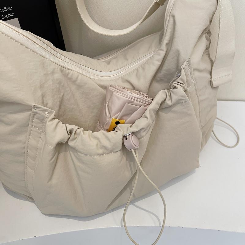 Nylon Crossbody Bag Women's Lightweight Large Capacity Shoulder Bag Commuter Dumpling Bag