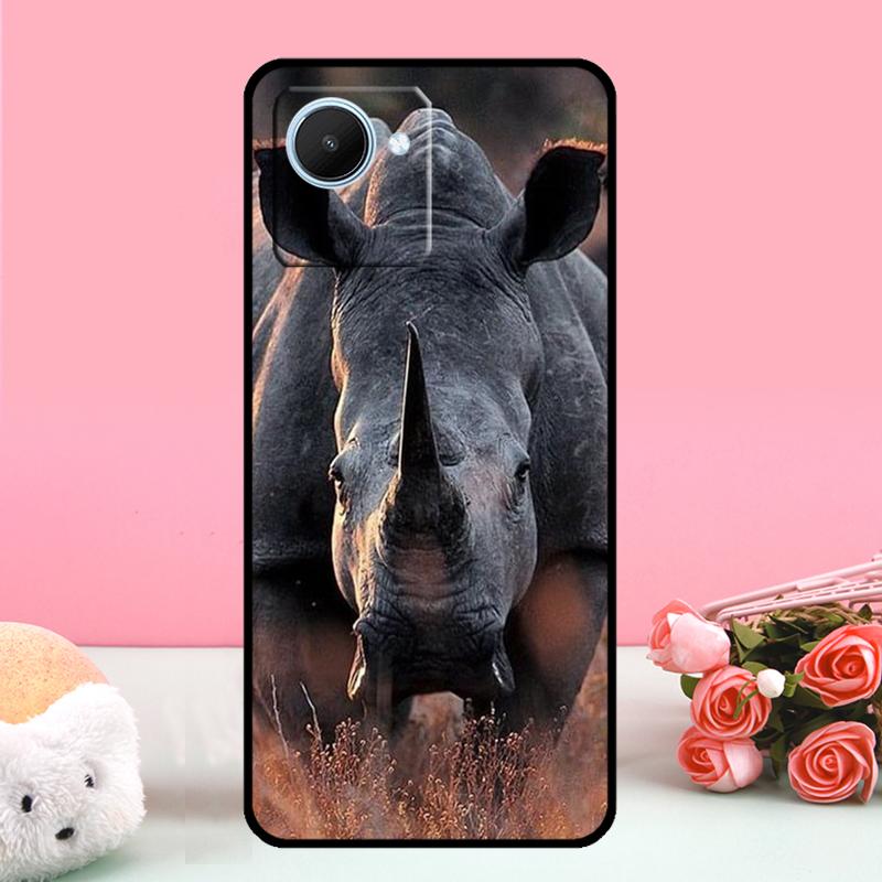Animal Rhino For Realme C55 C71 C53 C67 C75 C61 C33 C63 C51 C65 10 11 12 13 14 15 Pro Plus GT7 Pro Case