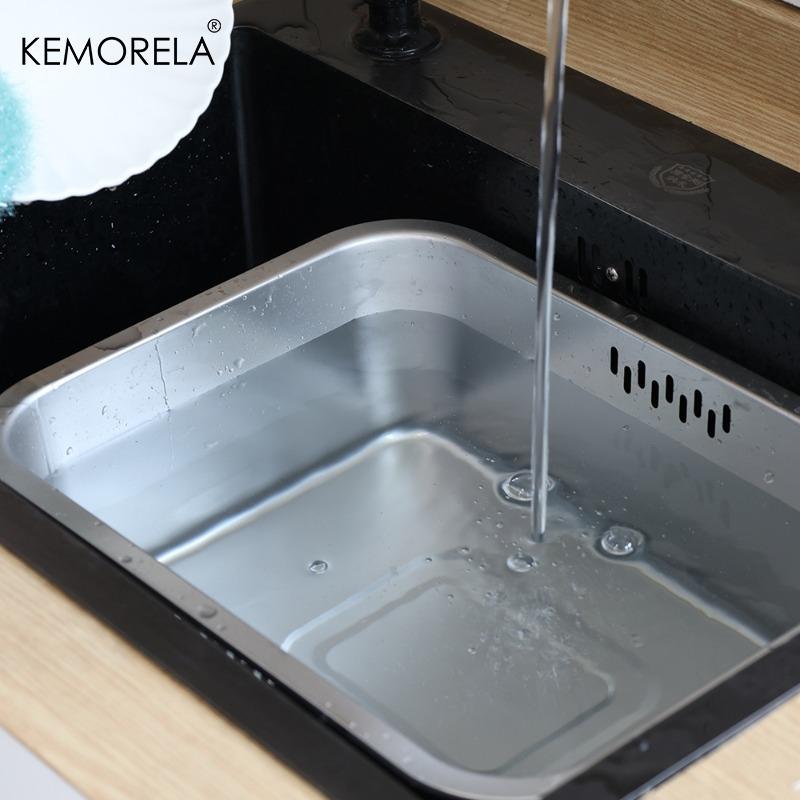 Portable Vegetable Bowl 10L Large 35.5 x 26.5 x 15cm Stainless Steel Dishpan, Multipurpose Kitchen Sink Bowl Tub Washing Basin