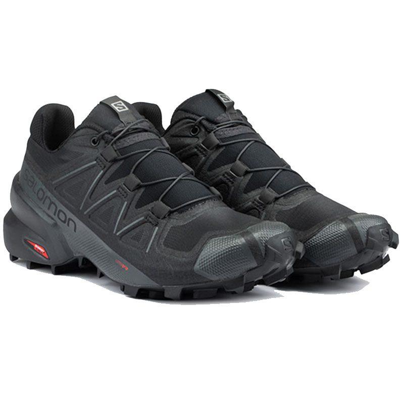 SALOMON Speedcross 5 Амортизация Устойчивость к истиранию Защита Поддержка Низкие Беговые кроссовки Женские Черный L40684900