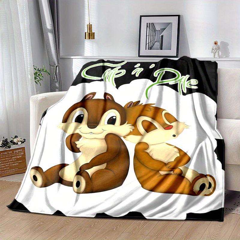 1 шт., Плед Чип и Дейл Уютный Домашний Декор, Идеально для Дивана, Кровати, Путешествий, Кемпинга, Машины, Пляжа, Офиса, Дремоты Мягкое Покрывало Идея для Подарка