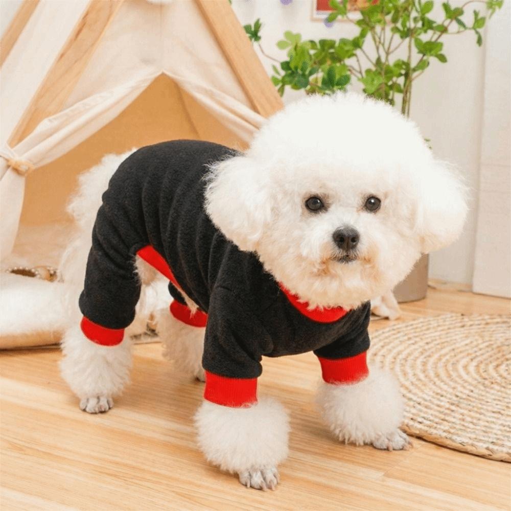 Warm Dog Towing Suit Comfortable Dog Four Legged Clothing Dog Pajamas  Autumn Winter