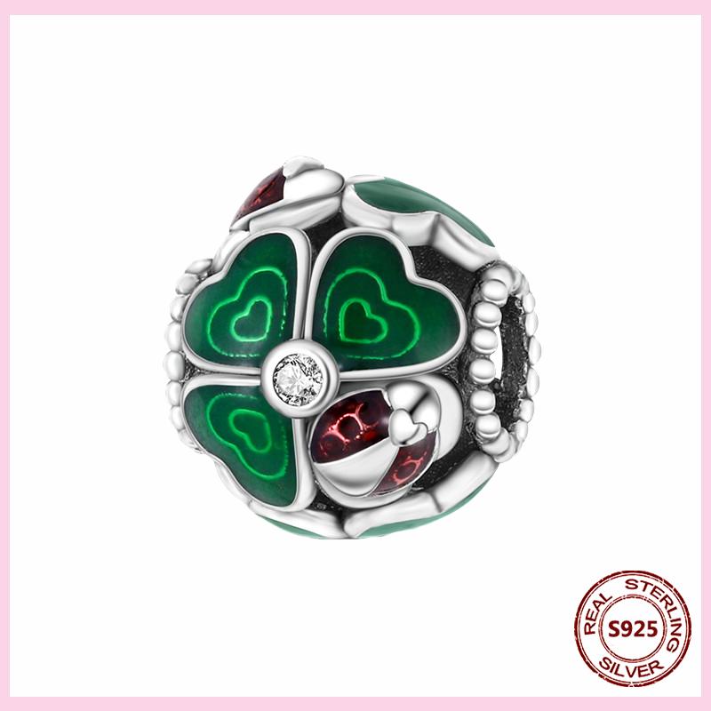 925 Sterling Silver Murano Glass Red Beads Blue Pink Purple Round Charm Plata De Ley 925 For Original Bracelet Jewelry