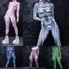 3D Digital Printing Stage Performance Costumes Adults Halloween Events Carnival Theme Party Cosplay Outfit Pretend Game Jumpsuit
