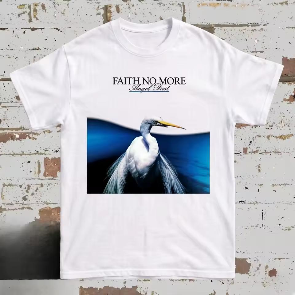 Summer Faith No More "Angel Dust" Album Cover T shirt, Pure Cotton All-season Streetwear Shirt Oversized T shirt Mens T shirts