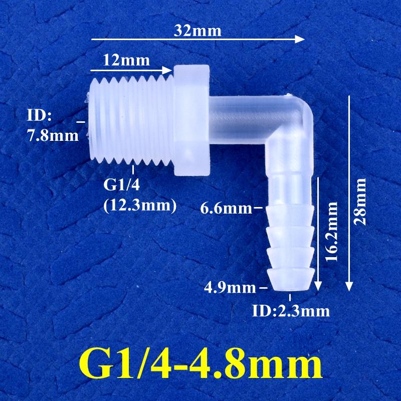 5~200 шт. G1/8~3/8 до 3,9-11,1 мм Пищевой ПП Пагодообразный Угловой Соединитель Фитинги для Аквариумного Бака Воздушного Насоса Ирригационный Соединитель для Водяного Шланга