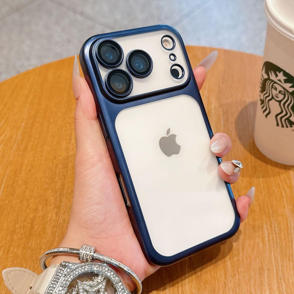 Матовое гальваническое покрытие подходит для чехла для телефона iPhone 17 с плёнкой для объектива Apple 17 ProMa Противоударный защитный чехол из поликарбоната