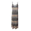Women Summer Casual Loose Sleeveless Spaghetti Strap Beach Maxi Long Dress with Pockets