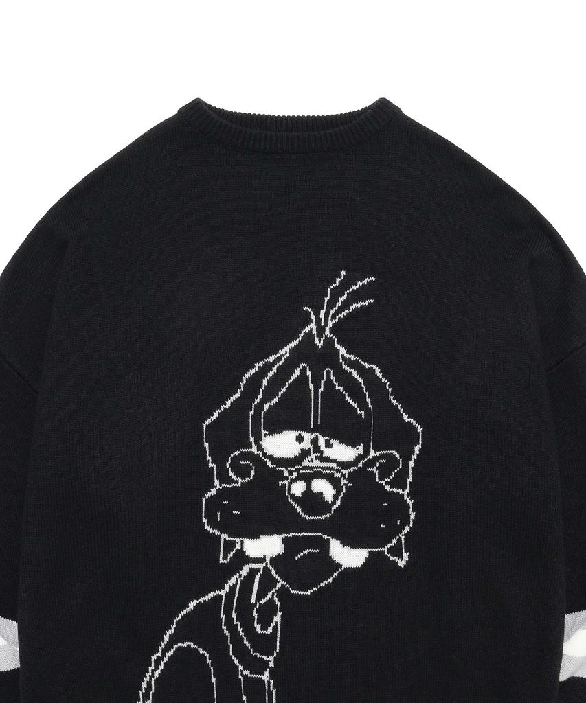RETRIEVER CLUB Sleeping Dog Knit [Black]