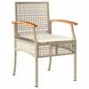 VidaXL Ensemble à Manger de Jardin avec Coussins 3 pcs, Table et Chaise de Terrasse, Meubles de Patio, Mobilier d'Extérieur, 3213578
