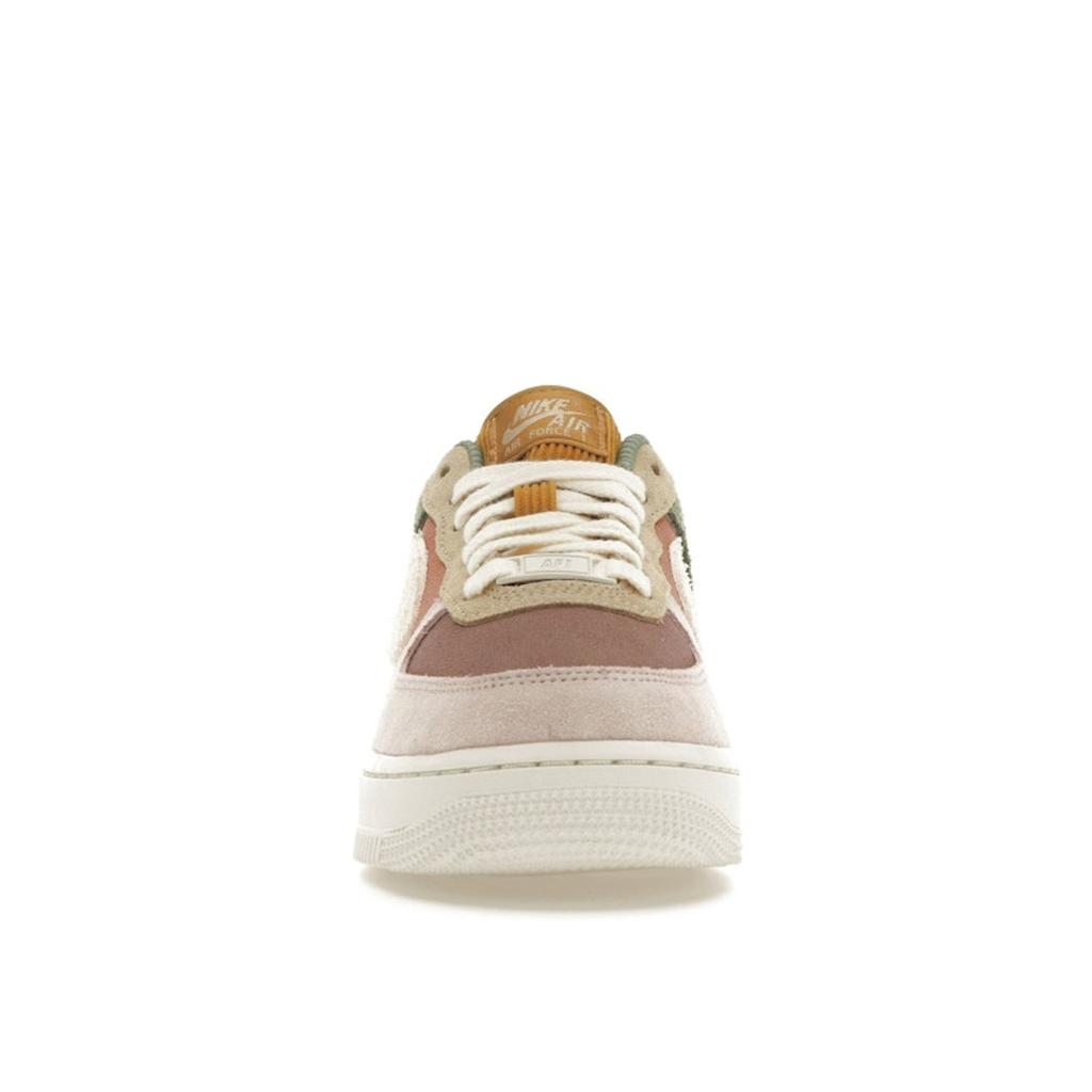 Nike Air Force 1 07 LX Oil Green Terra Blush Women Sneakers Brown Sesame Pale-Ivory FZ3782-386