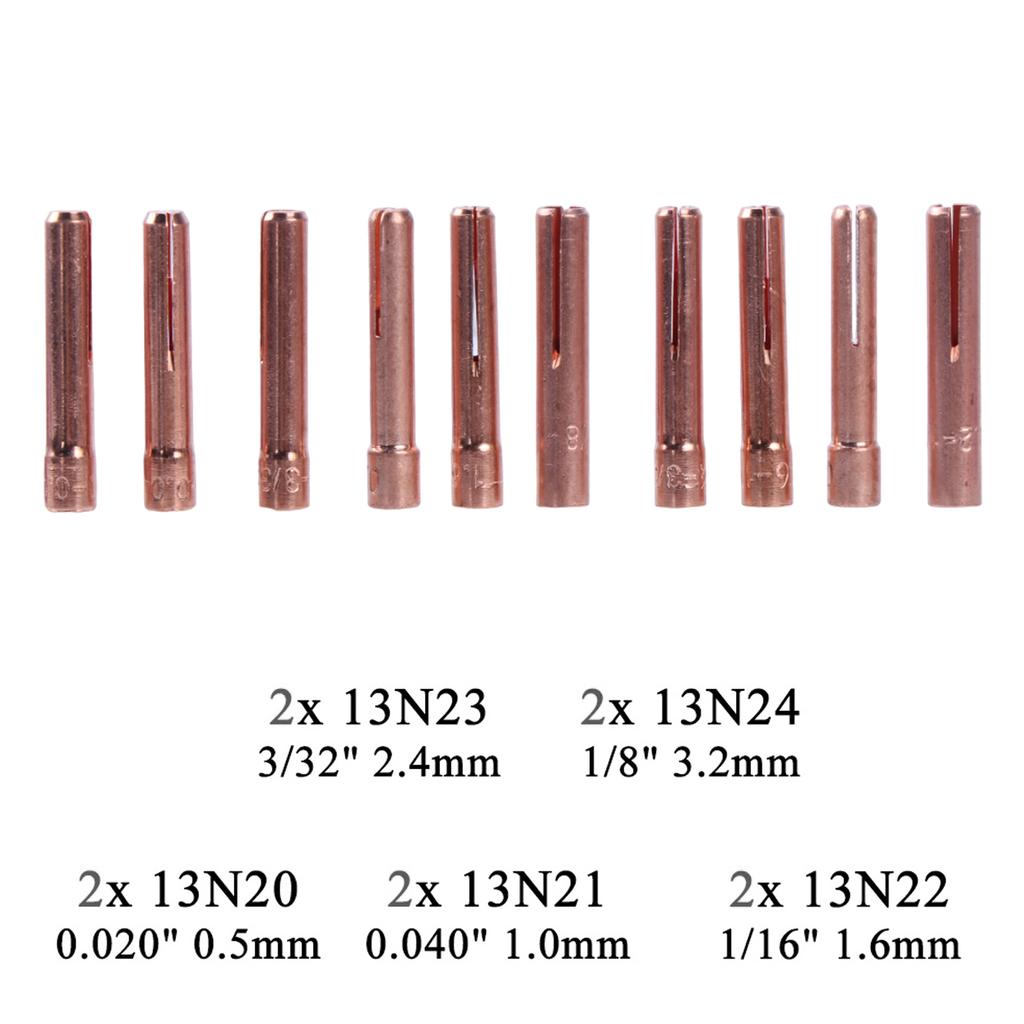 46 шт. укороченная линза для сварочной горелки TIG WP9 WP20 TIG задняя крышка цанговые корпуса запасной комплект прочные практичные аксессуары