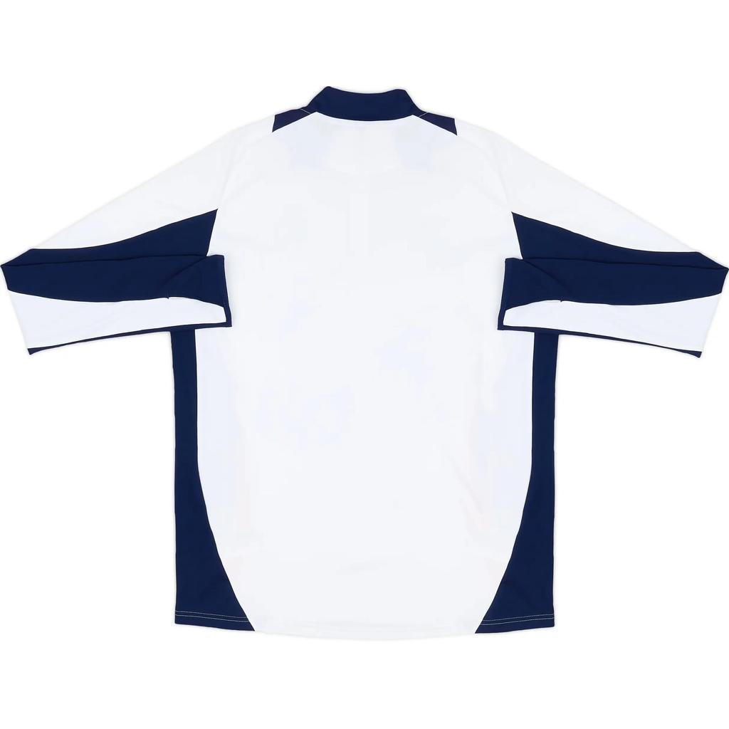 Adidas Реал Мадрид 2024-25 1/4 молния стойка воротник модный повседневный спортивный футбольный футболка унисекс топы белый IT5119