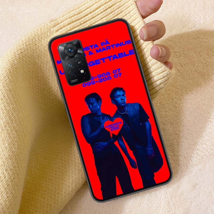 Музыкальный чехол для телефона Marcus And Martinus для Redmi Note 13 14 15 Pro Plus 12 13C 12C 15C 9 10 10C 9T 9C 9A ТПУ Мягкая прозрачная крышка для телефона