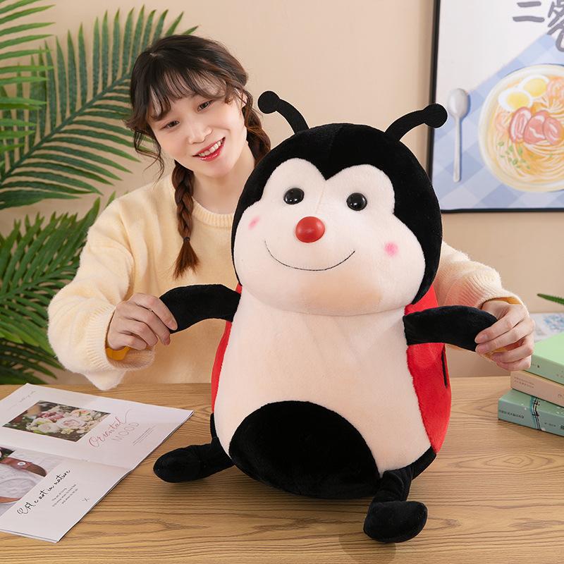 Seven-spot Ladybug Plush Toy Doll Creative Cute Scarab Beetle Doll Rag Doll