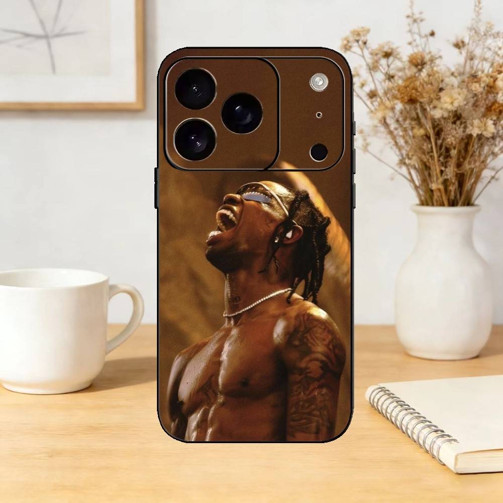 Чехол для телефона Singer T-Travis UTOPIA Scott для iPhone 17,16,15,14,13,12,11 Plus,Pro,Max,Mini Силиконовый черный Мягкий чехол
