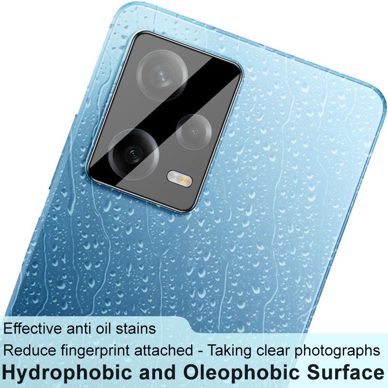 IMAK For Xiaomi Redmi Note 12 Pro 5G Clear Tempered Glass Lens Film+Acrylic Lens Cap Anti-scratch Camera Lens Protector (Black Version)