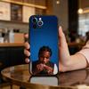 Чехол для телефона P-Papper A-ASAP Rocky для iPhone 17,16,15,14,13,12,11 Plus,Pro Max, Мягкий силиконовый черный чехол