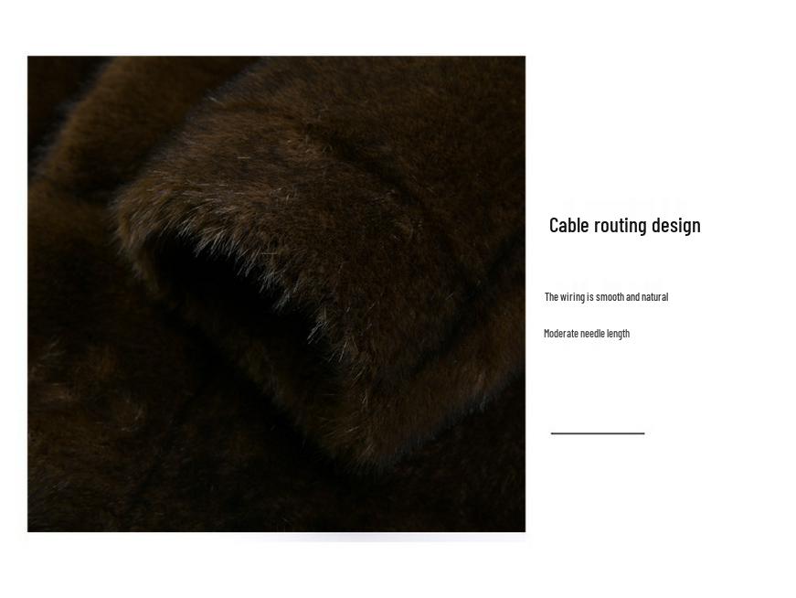 Мужская двусторонняя ветровка из меха норки 2025 года - Зимняя мода для среднего возраста