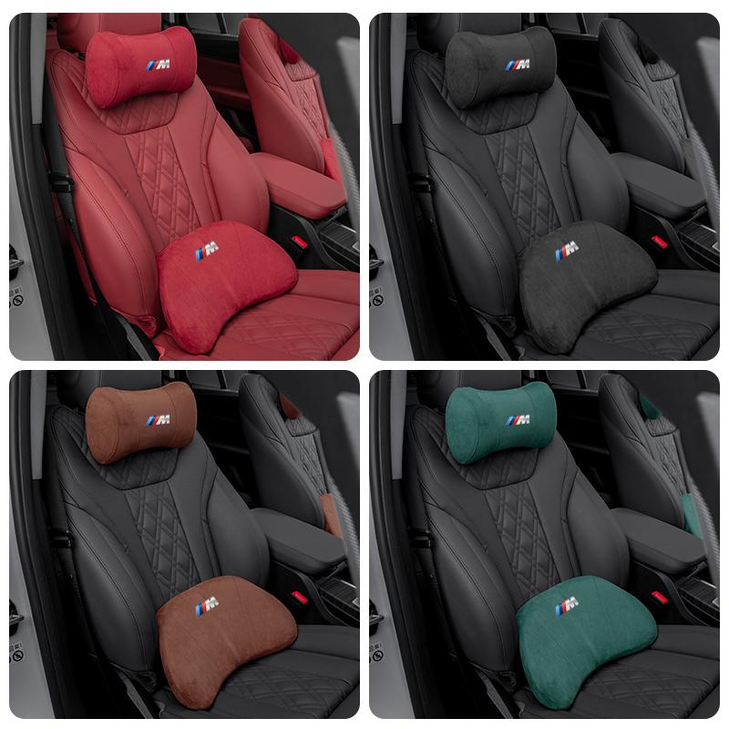 BBYX8 New 2025 For BMW Headrest Waist Support New 3 Series 5 Series x1x2x3x5x6GT Neck Pillow Pillow Automotive Interior Decoration Pro