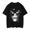 ГОРЯЧАЯ РАСПРОДАЖА Забавная футболка с эмодзи кота Мужская Женская одежда Харадзюку Y2k Футболка Модный тренд Винтажная футболка с коротким рукавом