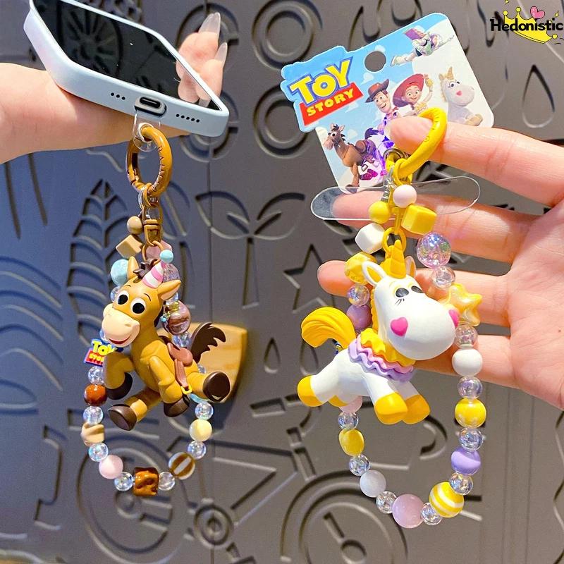 HEROCROSS Toy Story Bullseye And Buttercup Cute Cartoon Characters Pony Keychain Backpack Wallet Car Decoration Acg Pendant Gift