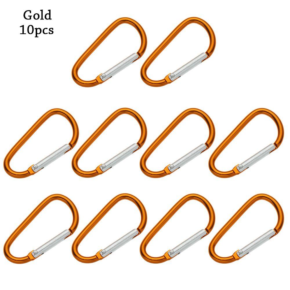 Safety Multicolor Aluminium Camping Hiking Hook Buckle Keychain Climbing Button Alloy Carabiner
