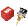 1 2 Water  Paddle Flow Switch Thread Connection SPDT Contacts Red(Partial Stainless Steel Type)