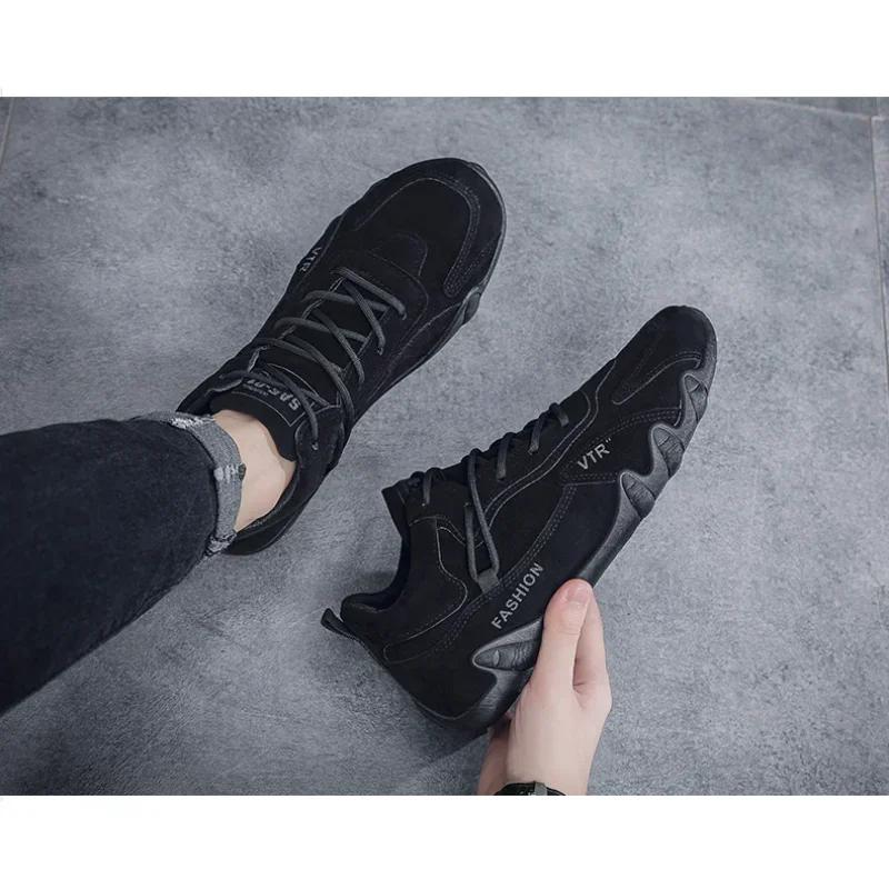 Мужская обувь Повседневная обувь Ботильоны Дизайнерские модные лоферы Туфли на шнуровке Мужские ботинки Мужские кроссовки Нескользящие Новые Tenis Masculinos