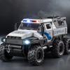 1:Масштаб 1:32 Модель полицейской машины «Завоеватель» Игрушка Металлический корпус Резиновые шины Звук Свет Внедорожники Модели для детей Хобби Украшения