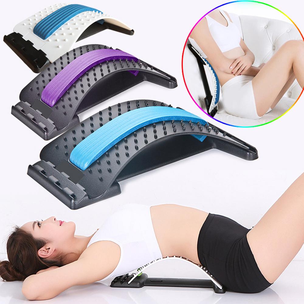 1Set Back Stretcher Lumbar Support Device For Posture Corrector Herniated Disc Scoliosis Sciatica Lower And Upper Back Stretcher