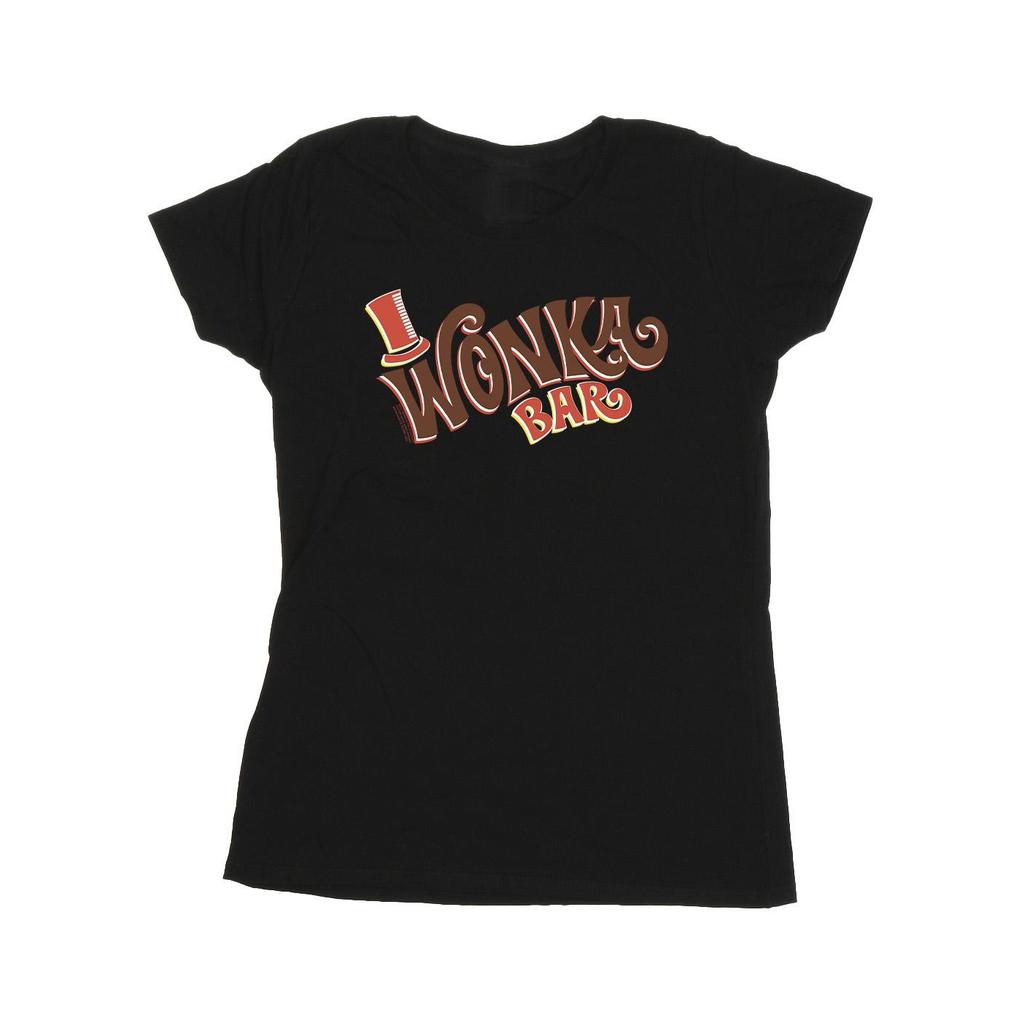 Willy Wonka Womens/Ladies Bar Logo Cotton T-Shirt