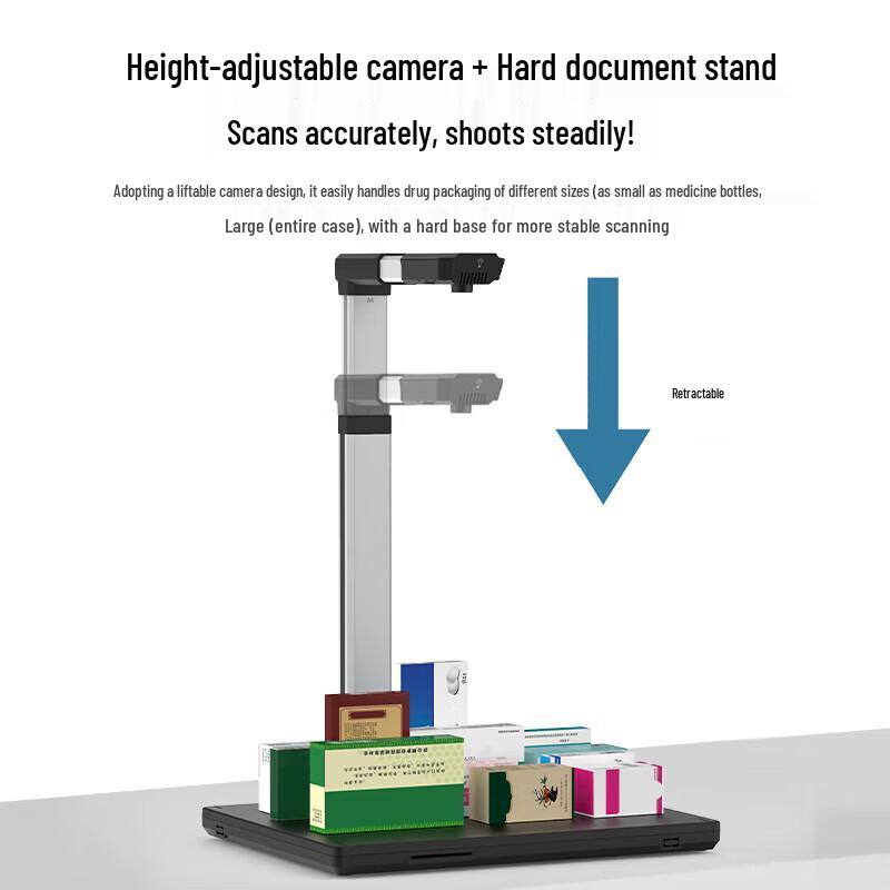Eloam High-Speed Medical Document & Barcode Scanner CN plug (adapter included)