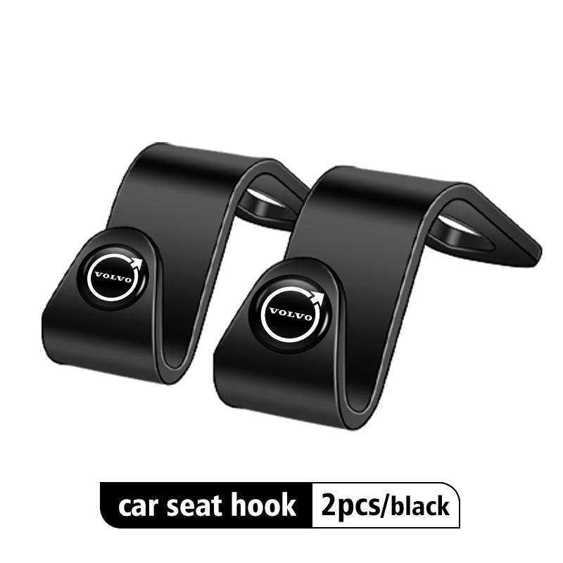juchq4 Car Seat Holder Hanging Leather Hook Car Interior Accessories For Volvo XC90 XC60 C30 S60 C70 XC40 V40 XC70 V70 V60 S80 S90