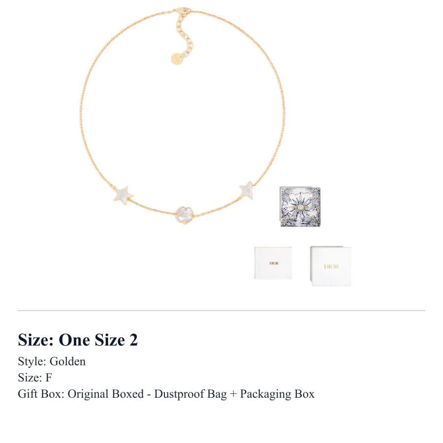 DIOR Gold Plated Necklaces Women's Gold N3480WOMMP_D301
