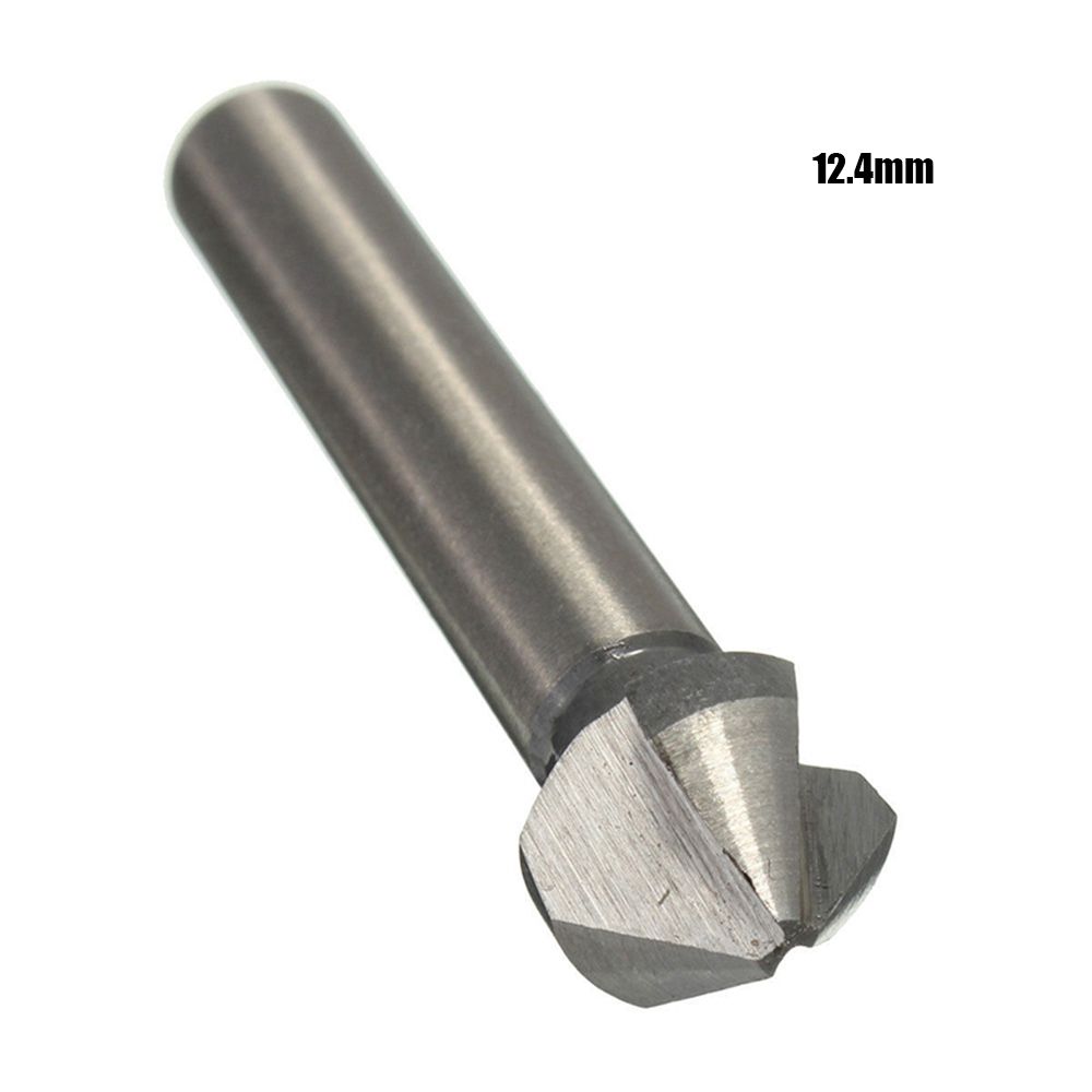 90 Degree Hard Metals 3 Flute Cutter Tool Hand Power Tools Countersink Drill Bit Three Edge Chamfer