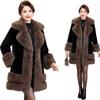 Осенне-зимняя модная атмосфера, утонченный темперамент, высококлассная меховая шуба, женская меховая шуба, наряд для мамы