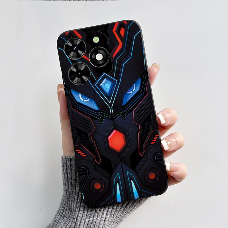 Чехол для Tecno Spark Go 2024 BG6 Черный Миф о Сунь Укуне Чехол Ударопрочный Мягкий ТПУ Чехол для Телефона Для Tecno Pop 8 Pop8 SparkGo 2024 Корпус