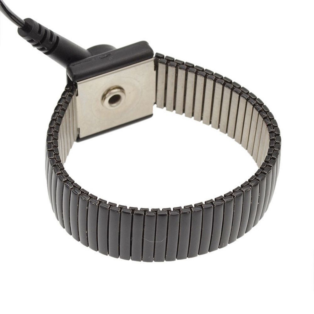 Electronic Metal Wrist Electricity Discharge Adjustable Wrist Strap ESD Anti Static Band