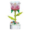 64 Styles Rose Flower Building Block Flower Eternal Bouquet Prickly Pear Model Plant Decoration Educational Toy For Kids Gift