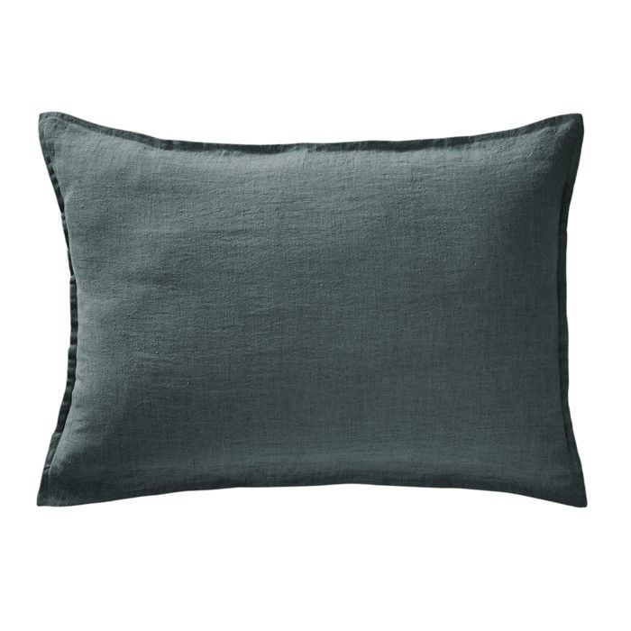 Taie oreiller Lin lave Soline 50 x 70 cm Ardoise
