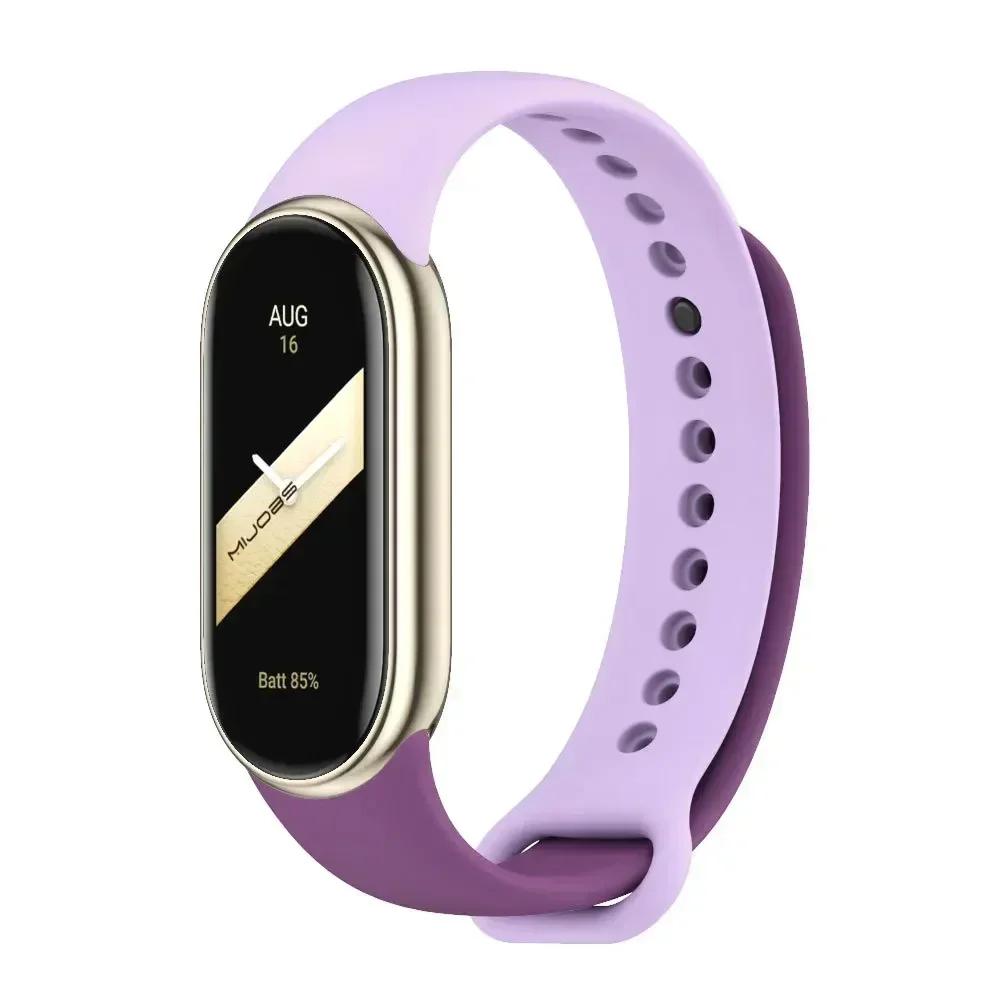 Ремешок для Xiaomi Mi Band 8/8 NFC Браслет Силиконовый Наручный Miband 8 NFC Замена pulsera correa Спортивный ремешок для Mi Band 8