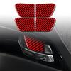 Set Real Carbon Fiber Car Door Handle Cover Trim Kit For Honda Accord 2014-2017