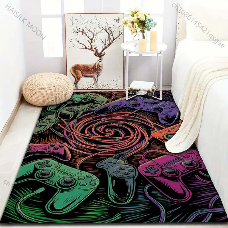 15 Sizes Game Controllers Gamer Carpet for Living Room Home Decor Non-slip Floor Mat for Boys Room Modern Rug Washable Rugs