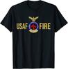 Футболка унисекс ВВС США USAF Fire Protection Hazmat